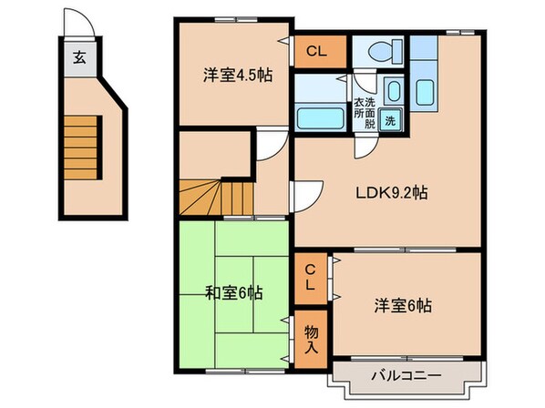 シャン・グリシ－ヌの物件間取画像